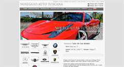 Desktop Screenshot of noleggioautotoscana.it